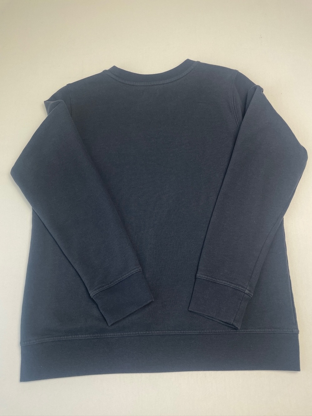 L.L.Bean Women’s Navy Blue Arch Logo Fleece Crewneck Sweatshirt Medium - Picture 6 of 6